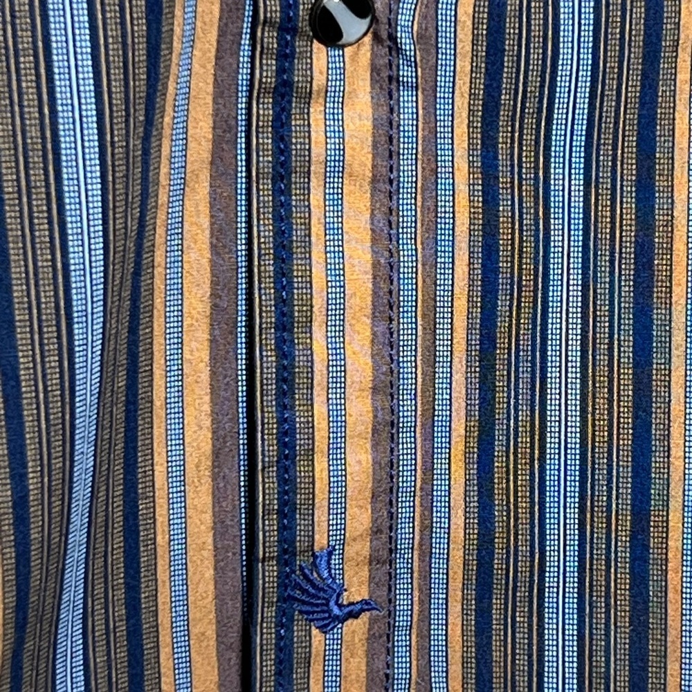 Cody James Authentic Western Apparel Men's Striped Casual Button-Down Shirt - Picture 7 of 11